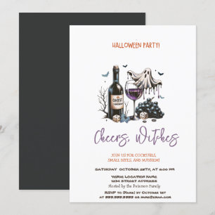 Ghost Wine Halloween-Party Einladung