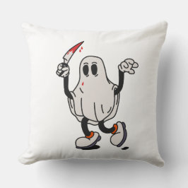 Ghost with blood knife kissen