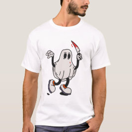 Ghost with blood knife T-Shirt