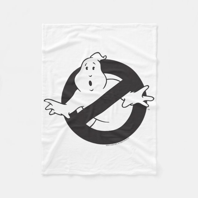 Ghostbusters Frozen Empire Black No Ghost Logo Fleecedecke (Vorderseite)