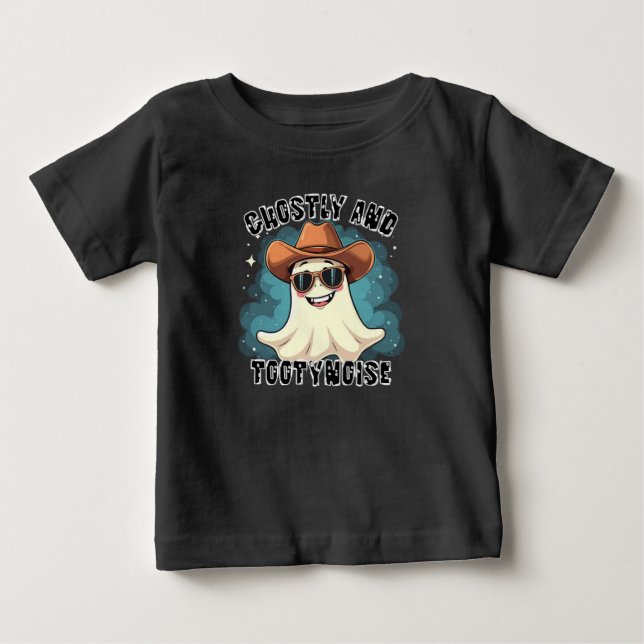 Ghosted Cowboy TootyNoise Cartoon Baby T-shirt (Vorderseite)