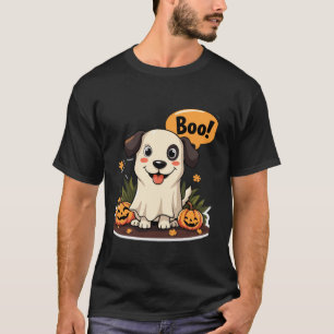 Ghosted Dog Pumpkin Patch Kostüm Funny 2024 Hallo T-Shirt