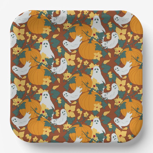 Ghosted Garden Pappteller (Vorderseite)