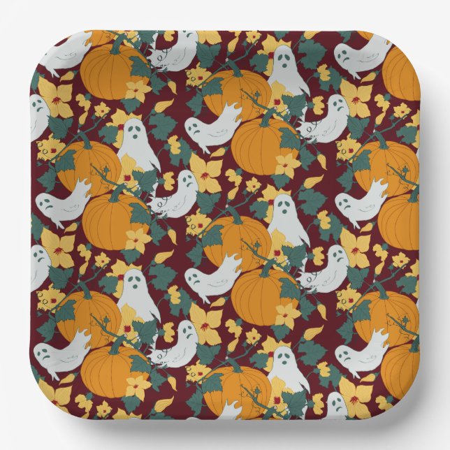 Ghosted Garden Pappteller (Vorderseite)