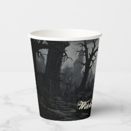 Ghosted Hexches Manor Halloween Pappbecher