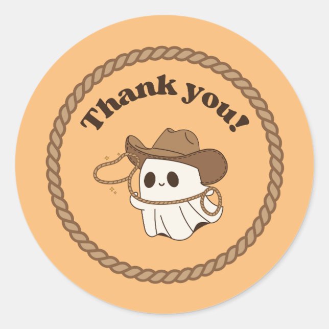 Ghosted "Not My First Rodeo" Danke Aufkleber (Vorderseite)