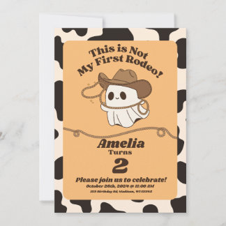 Ghosted "Not My First Rodeo" Einladung zum Geburts