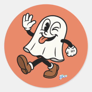 Ghosted Runder Aufkleber