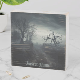 Ghosted Trail Holzkisten Schild