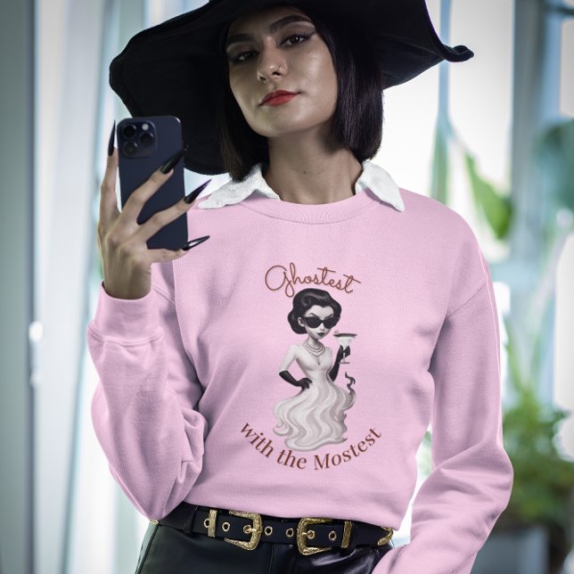 Ghostest mit dem schönsten Halloween-Sweatshirt Sweatshirt (Von Creator hochgeladen)