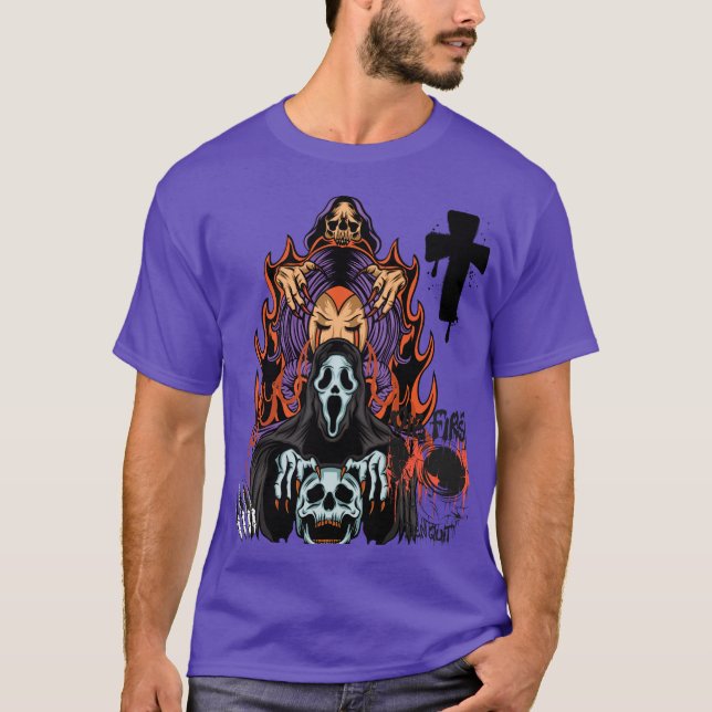Ghostface Horror Art T - Shirt (Vorderseite)