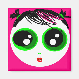 Ghostie Girl Magnet (Hellrosa)