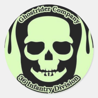 Ghostrier Runder Aufkleber