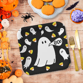 Ghosts and Candy Corn Pappteller