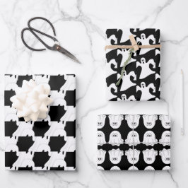 Ghosts Design Wrapping Paper-Sets Geschenkpapier Set