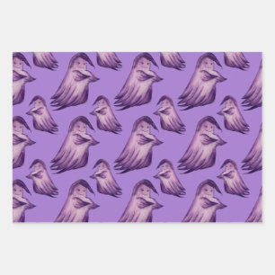 Ghosts goblin mit Süßigkeiten Design Perfect Hallo Geschenkpapier Set