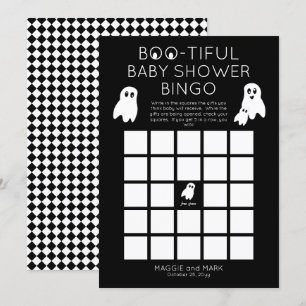 Ghosts Halloween Boo-schöne Baby-Dusche Bingo Einladung