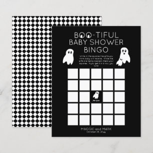 Ghosts Halloween Boo-schöne Baby-Dusche Bingo Invi