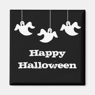 Ghosts Halloween Magnet, Schwarz Magnet