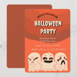 Ghosts Halloween-Party Einladung