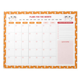 Ghosts können monatlich antricksen oder behandeln, notizblock