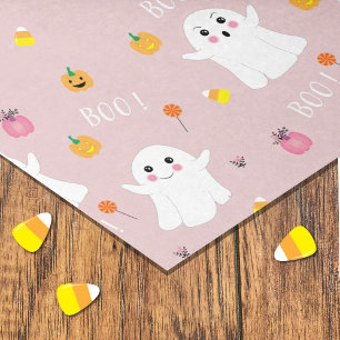 Ghosts Muster rosa Gewebe Papier