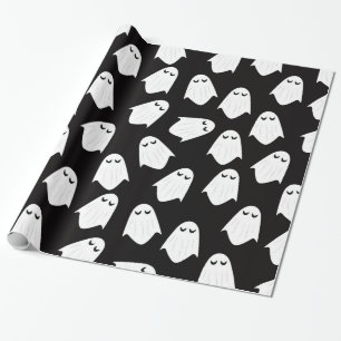 Ghosts pattern Silhouette Packpapier