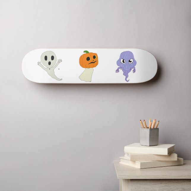 Ghosts Skateboard (Wandkunst (Horz))