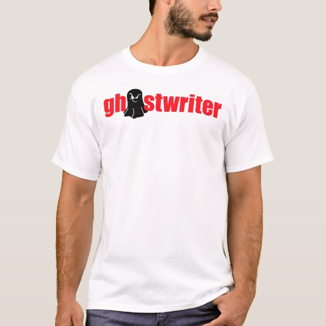 Ghostwriter - schwarzer Geist T-Shirt (Vorderseite)