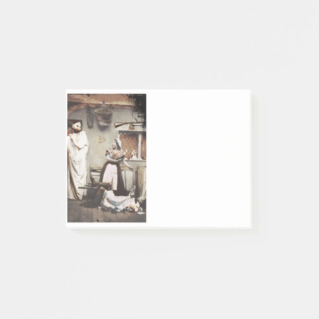 Ghosty Jack-o-lantern Post-it Klebezettel (Vorderseite)