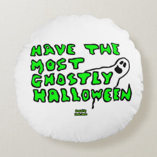 Ghoteles Halloween-Rundkopf Rundes Kissen