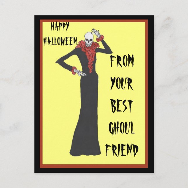Ghoul Friends Postkarte (Vorderseite)