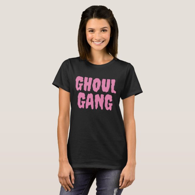 Ghoul Gang Creepy Halloween T-Shirt (Vorne ganz)