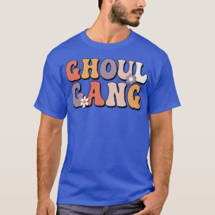 Ghoul Gang Retro Groovy Hippie Halloween Hey Boo T-Shirt