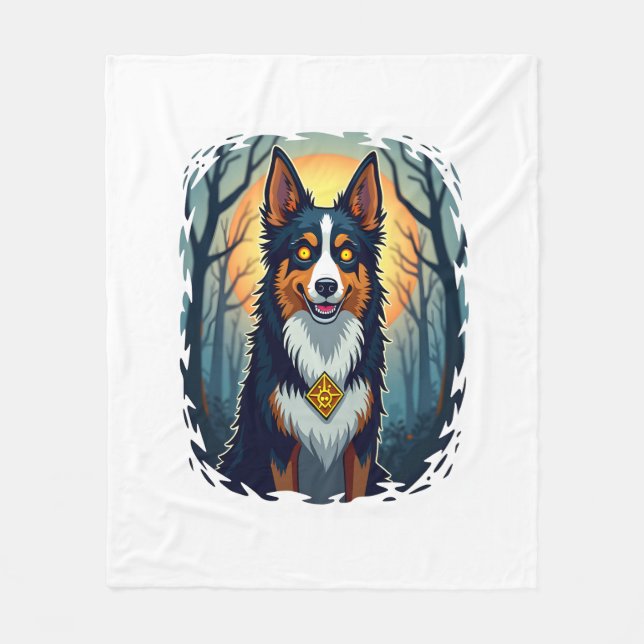 Ghoul Greyhound Dash Fleecedecke (Vorderseite)