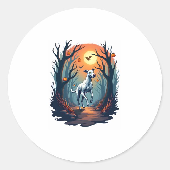 Ghoul Greyhound Dash Runder Aufkleber (Vorderseite)