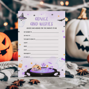 Ghoul Halloween Baby Shower Advisor und Wish Game