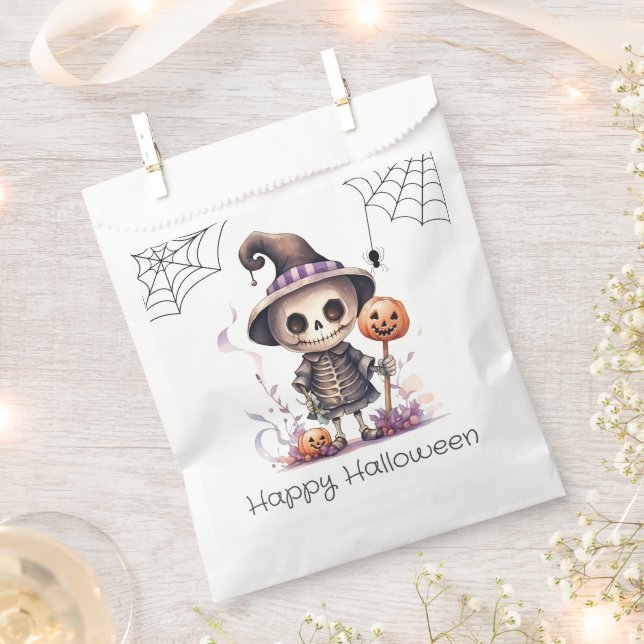 Ghoul in Hexen Hat Spiderwebs glückliches Hallowee Geschenktütchen (Ausgeschnitten)
