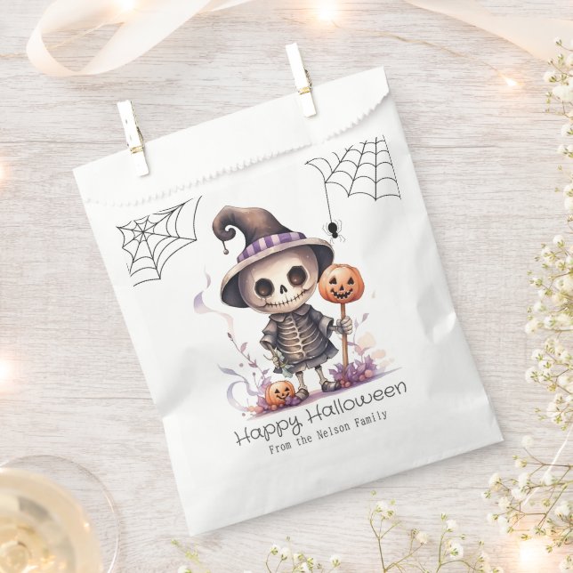 Ghoul in Hexen Hat Spiderwebs glückliches Hallowee Geschenktütchen (Ausgeschnitten)