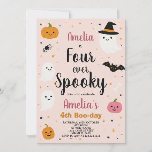 Ghoul-tastic Quatre Enfants Halloween Invitation d