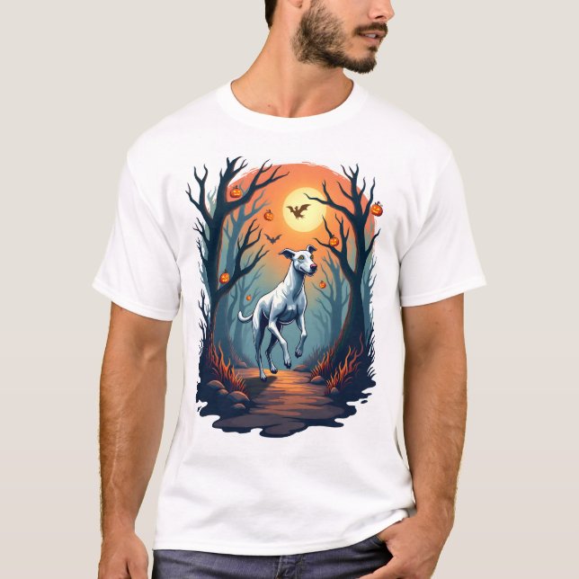 Ghoul-Windhund-Dash T-Shirt (Vorderseite)