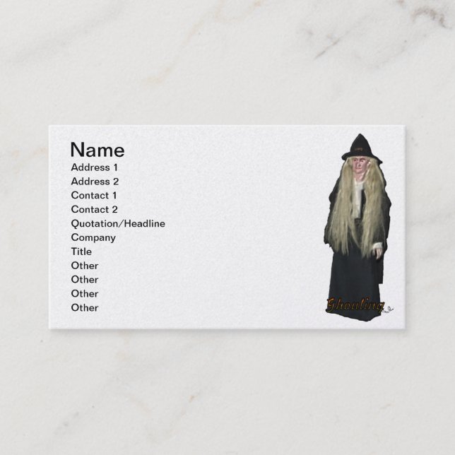Ghouling Business Card Visitenkarte (Vorderseite)