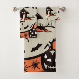 Ghoulische Ansammlungen: Halloween-Handtuch-Set Badhandtuch Set