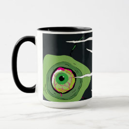 Ghoulish Fun Beängstigend Zombie Scratched Tasse