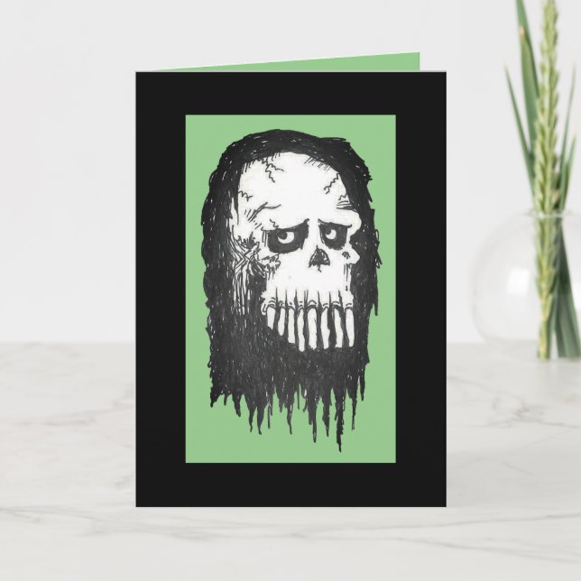 Ghoulish Reaper "You're HOW old?" Birthday Card Karte (Vorderseite)