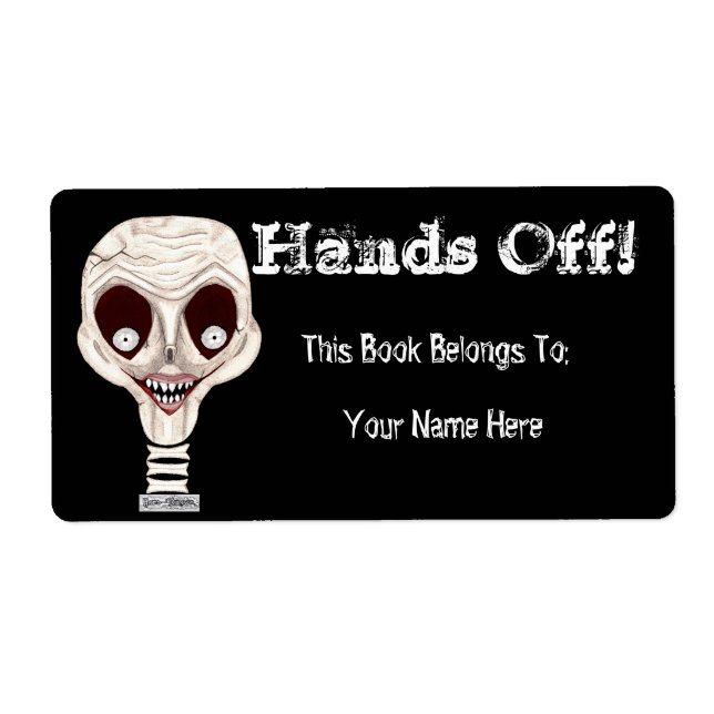 Ghoulish Skull Buchzeichen (Vorne)