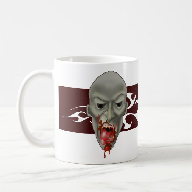 Ghoulish Zombie Attack Kaffeetasse (Links)