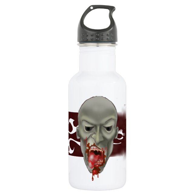 Ghoulish Zombie Attack Trinkflasche (Vorderseite)