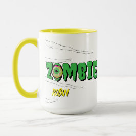 Ghoulishie Fun Funny Rippin' Zombie Halloween Tasse