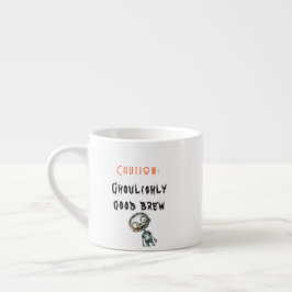 Ghoulishshys gutes Brew White Halloween Espressotasse